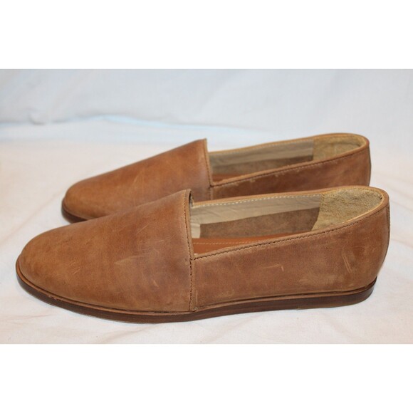 NISOLO MEN\'S ALEJANDRO LEATHER SLIP ON SHOES TOBACCO BROWN NIB $180 main image 5